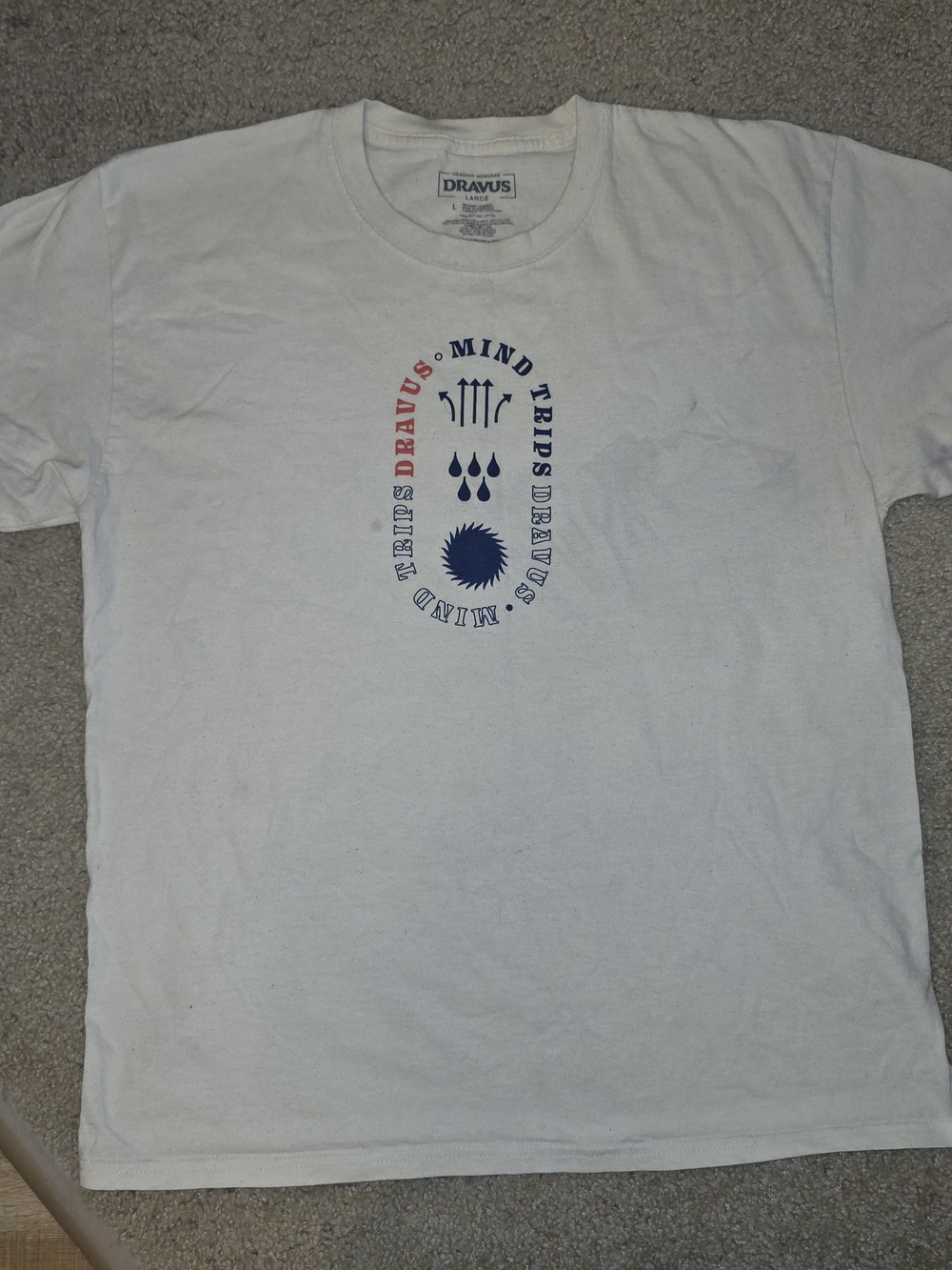 Dravus Mind Trips Skate Tee Mens Large Trippy Grow 420